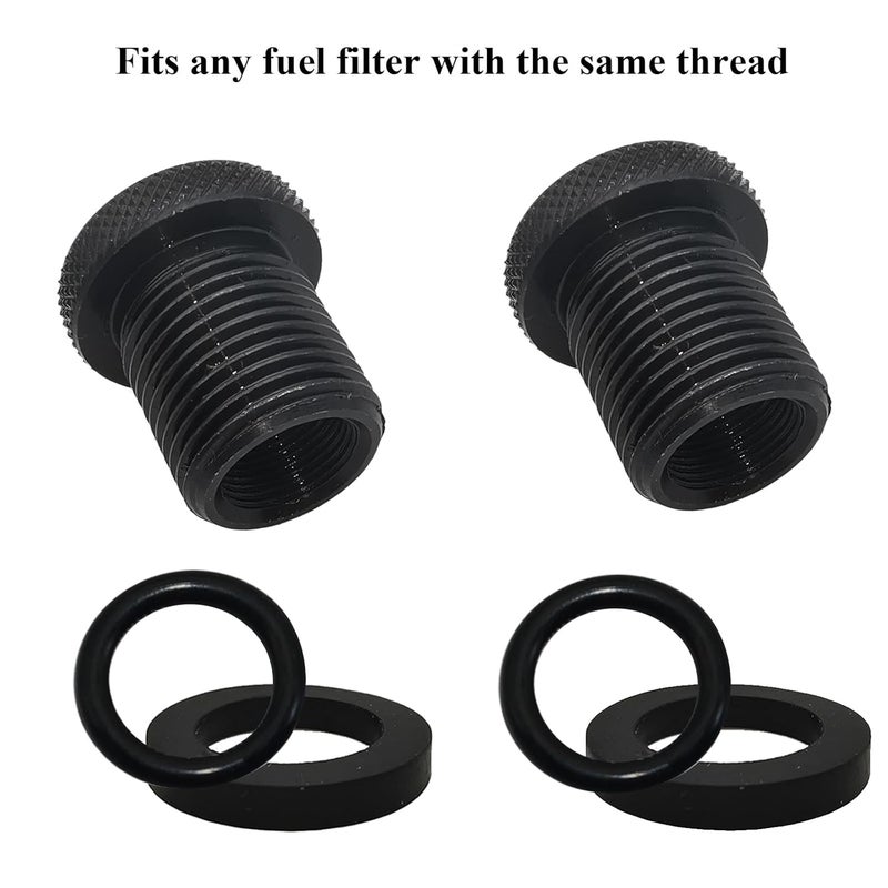 Gugaguga 2 Pack Thread Adapters and Washers, 1/2 * 28-3/4 * 16, Black - Image 5